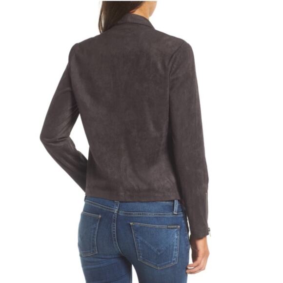 Faux suede waterfall cardigan/jacket, ladies small gray by Cupcakes & Cashmere - Picture 4 of 10